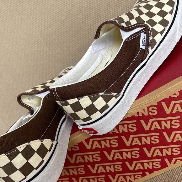 Vans Classic Slip-On Checkerboard Randrm / True White WMNS - Picture 13 of 16